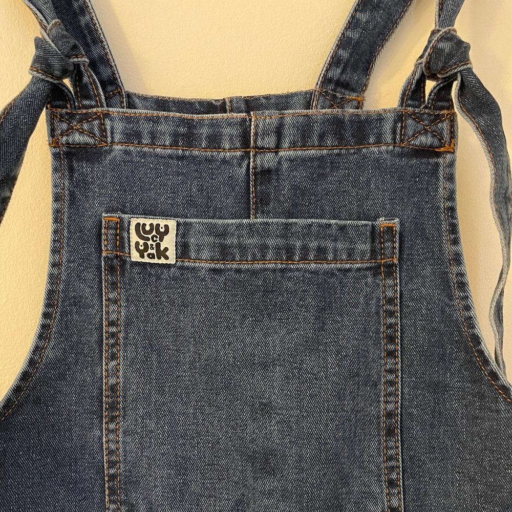 Lucy & Yak Original Dungaree - organic denim - mid wash blue / US 2 REG